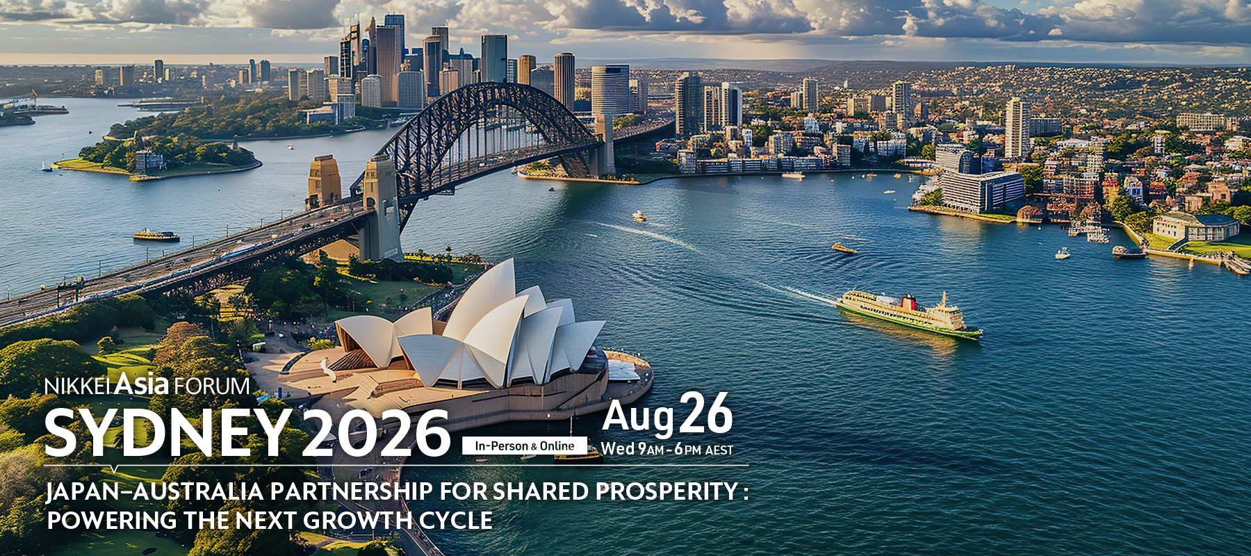SYDNEY 2026 | JAPAN–AUSTRALIA PARTNERSHIP FOR SHARED PROSPERITY: POWERING THE NEXT GROWTH CYCLE